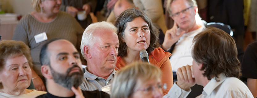 Diskussion beim Dialogforum "Integration und Ehrenamt" in Brandenburg an der Havel (Foto: MASGF / ariadne an der spree)