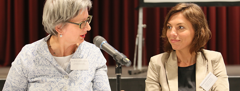 Dialogforum zum Thema Ehrenamt: Lemmermeier und Karawanskij (Foto: Simone Ahrend)