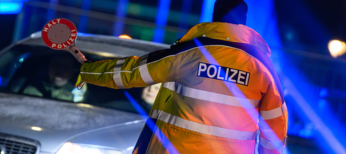 Kontrolle an der polnischen Grenze zu Brandenburg (Foto: dpa / Patrick Pleul)