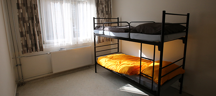 Unterkunft (Foto: dpa/Bernd Wüstneck)