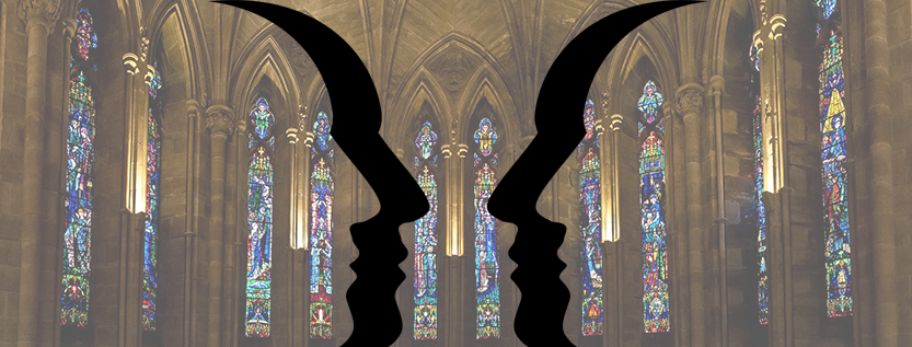 Interreligiöse Gespräche (Foto: GDJ und 1899441 / pixabay.com)