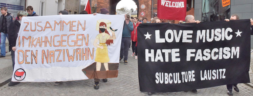 Demonstration in Lübbenau