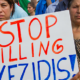 Demo gegen Völkermord an den Yeziden (Foto: picture alliance/Geisler-Fotopress)